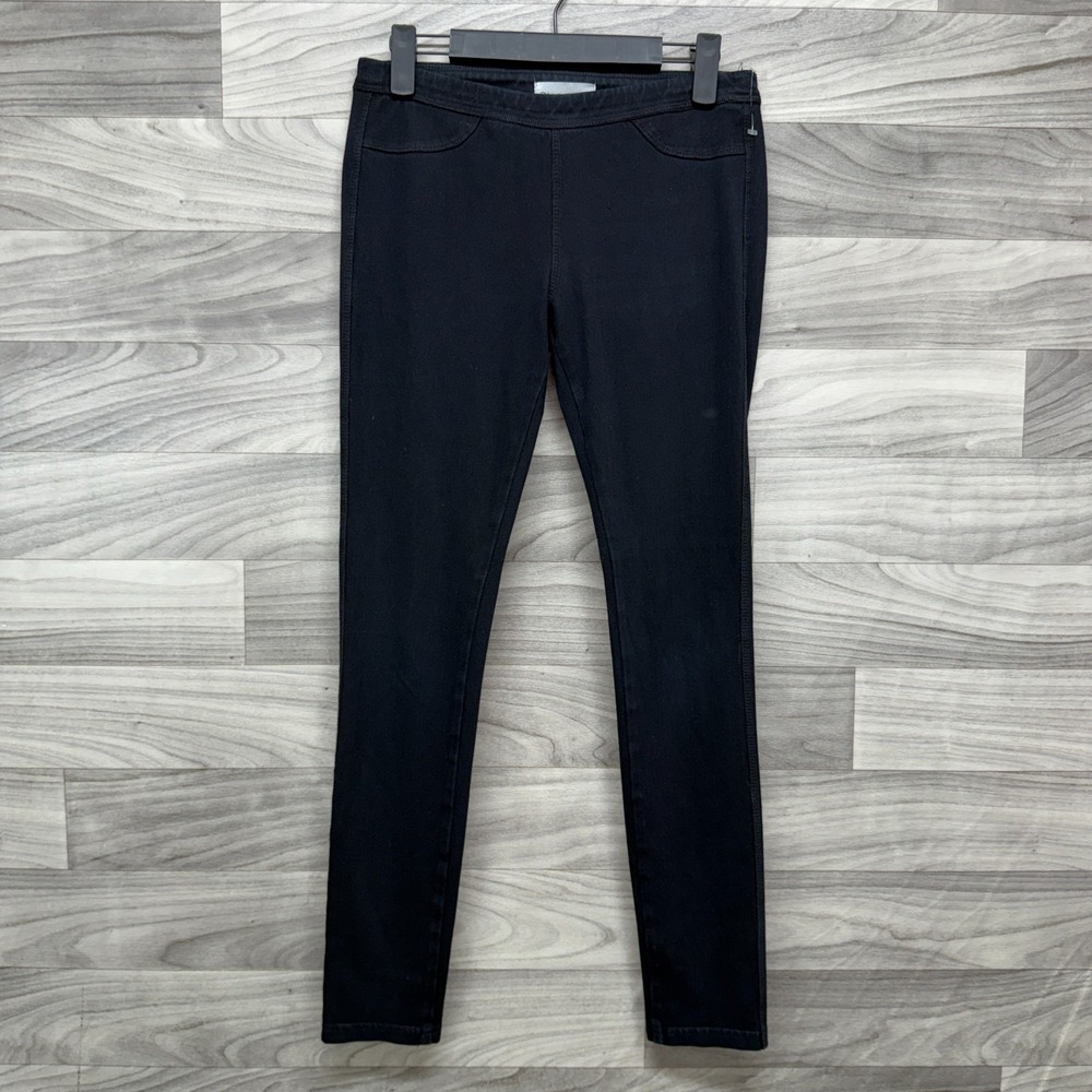Adriano Goldschmied Skinny Legging Womens Size 26R Black Knit Luxe Dark Wash